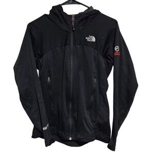 The North Face Summit Series Windstopper Black Hooded Jacket Womens Size Small
